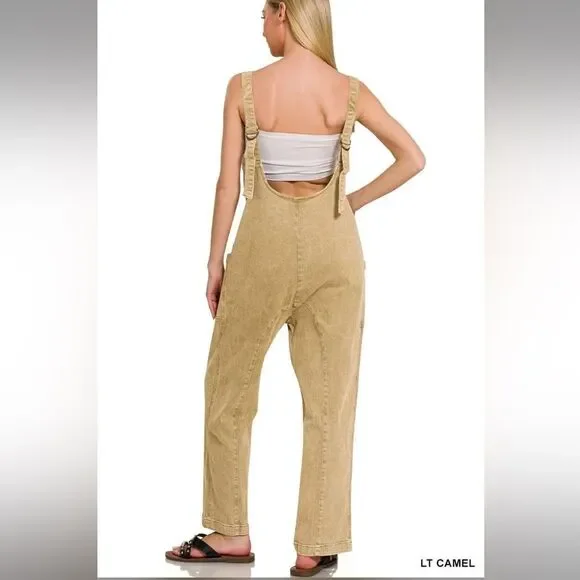 Zenana Denim Overalls NEW - Picture 4 of 9